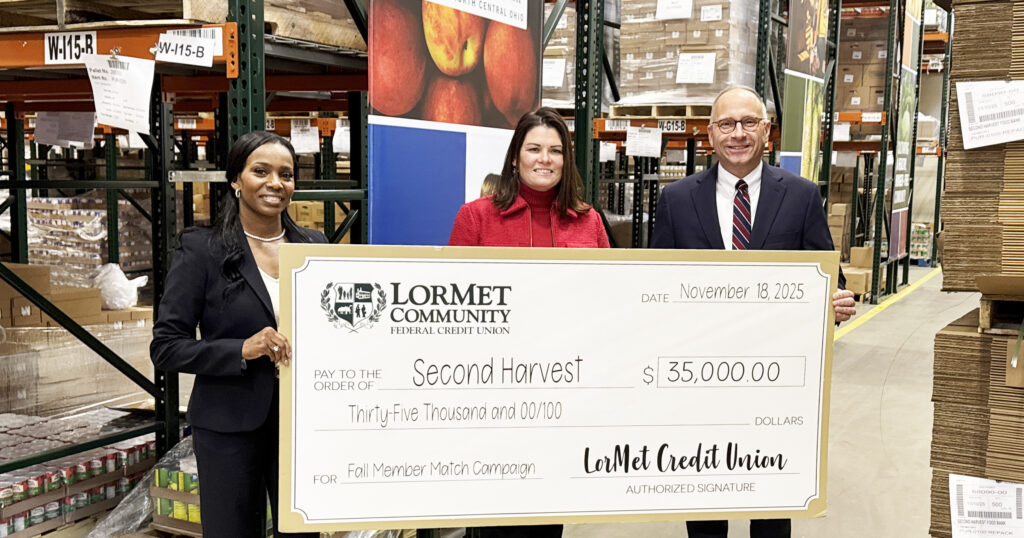 LorMet Donates $35,000 to Second Harvest Food Bank