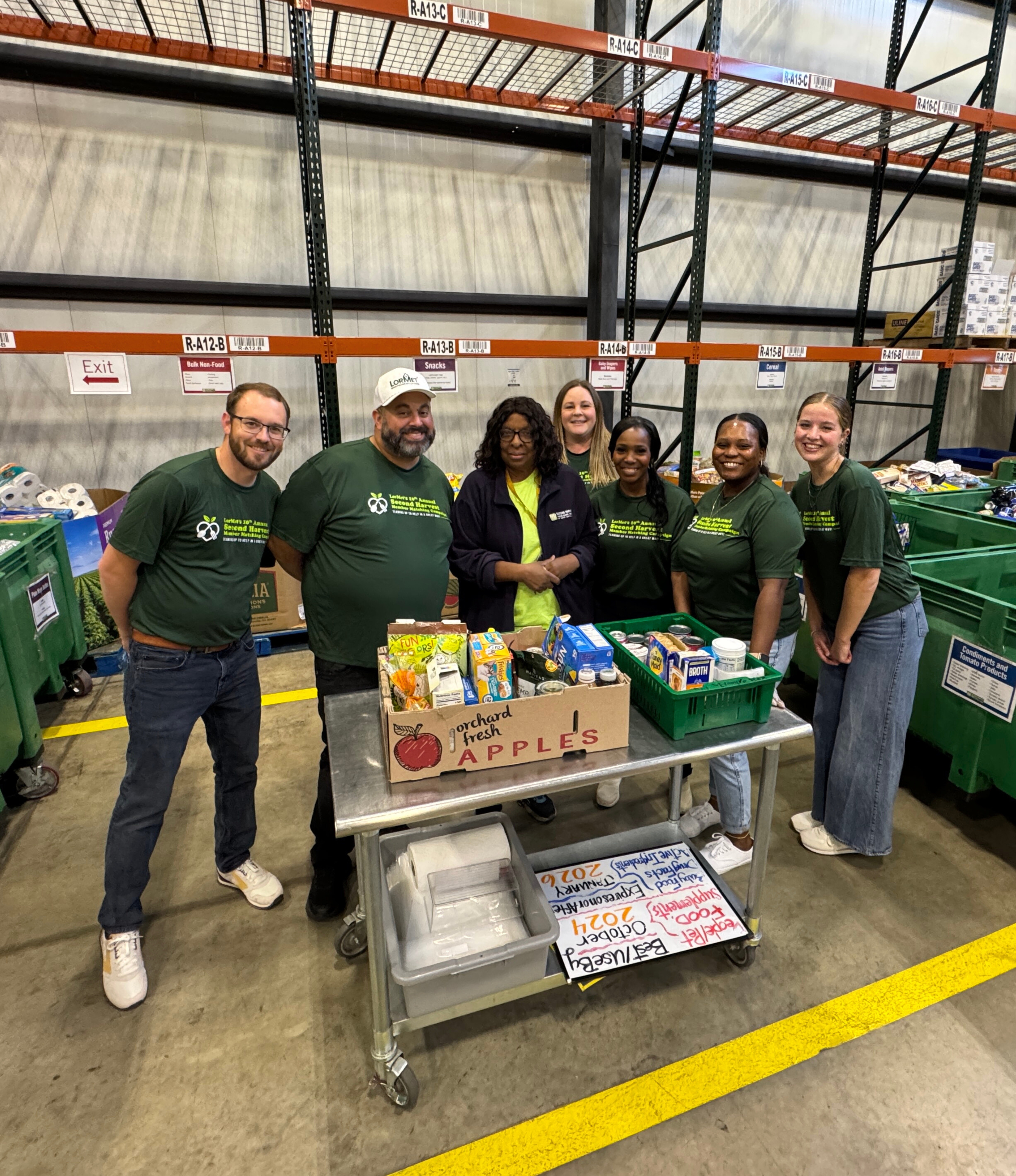LorMet team volunteering at Second Harvest Food Bank of North Central Ohio