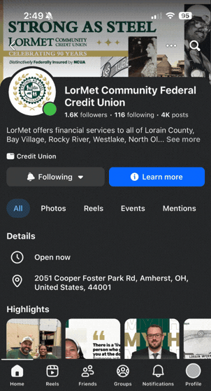 LorMet Social Media Pages GIF